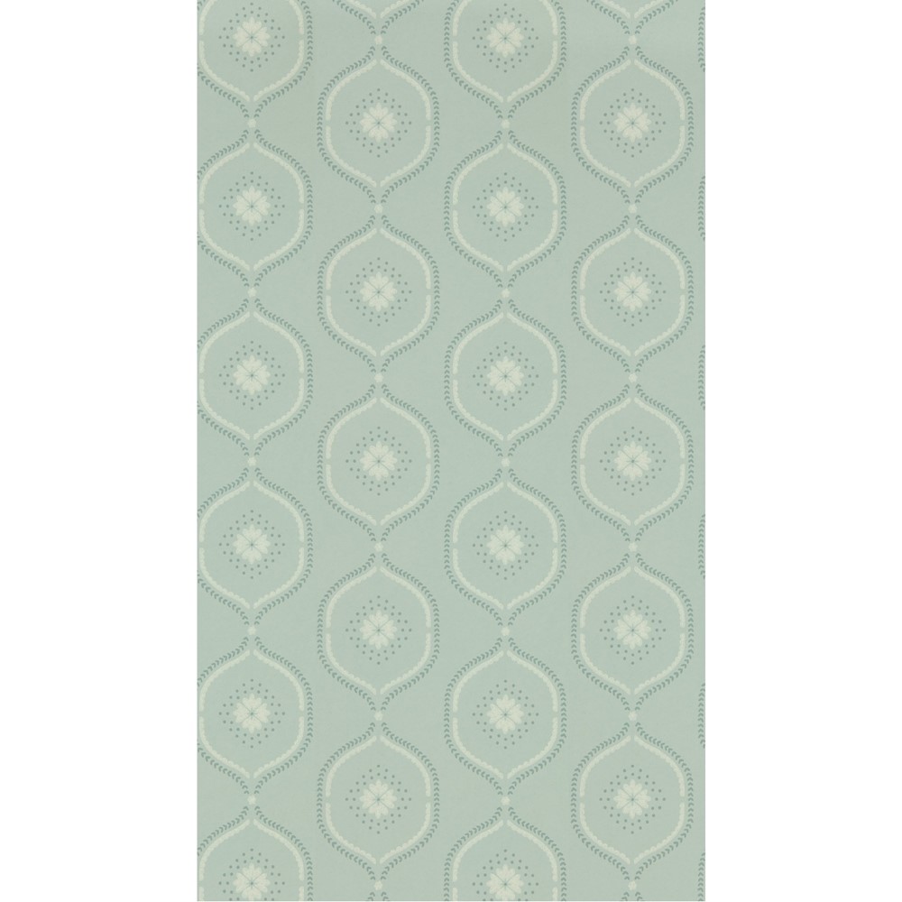 Milcombe Wallpaper 216880 by Sanderson in Mist Blue